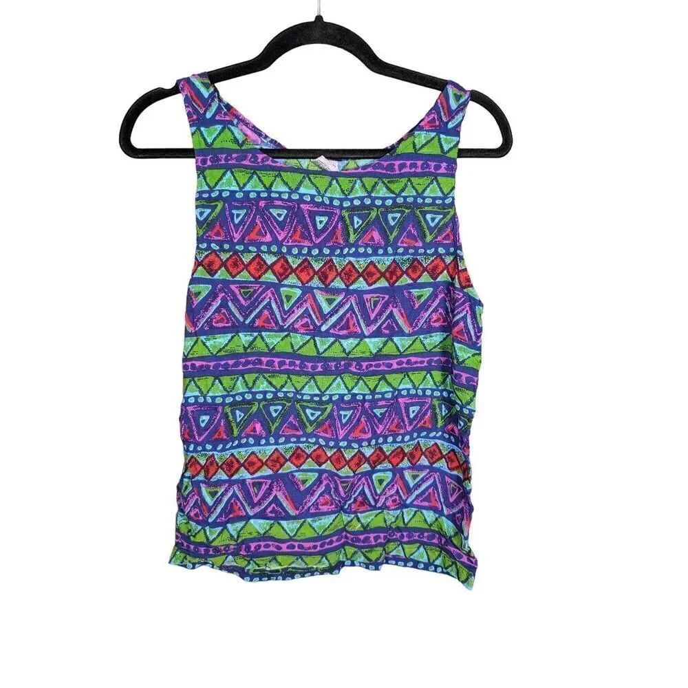 Nusantara Aztec Print Boho Multicolor Women's Size Small